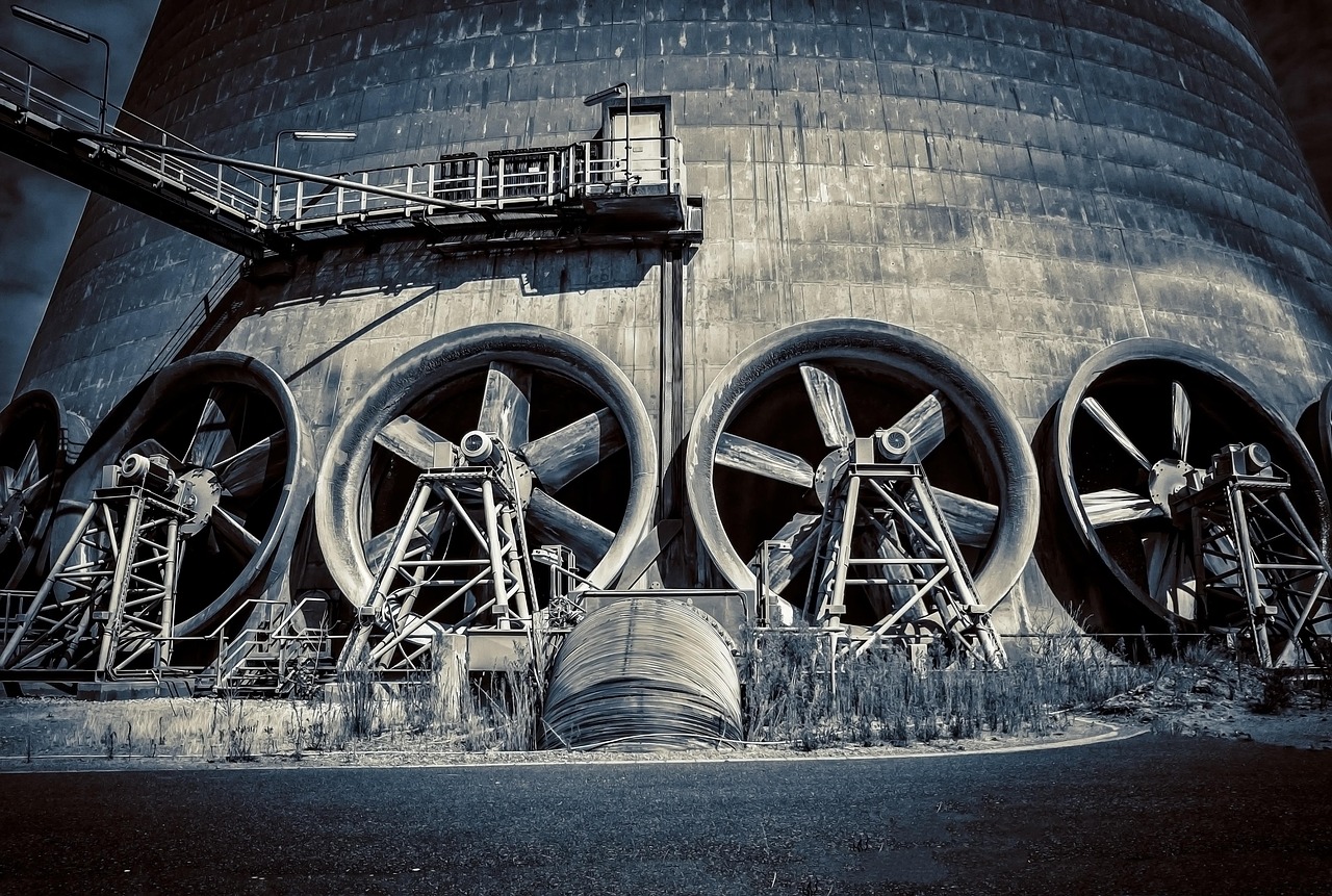 fan, cooling, propeller, power plant, cooling tower, cooler, industry, blower, heavy industry, industrial, turbines, black and white, fan, fan, fan, power plant, power plant, cooling tower, industry, industry, industry, industry, industrial, industrial, industrial, industrial, industrial